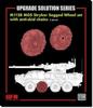 Ryefield Models 1/35 Scale M1128 Stryker MGS Weight-Deformable Wheel Set (with Anti-Slip Chains X 2) Plastic Model Kit Parts RFM2109 (Combat Vehicle)