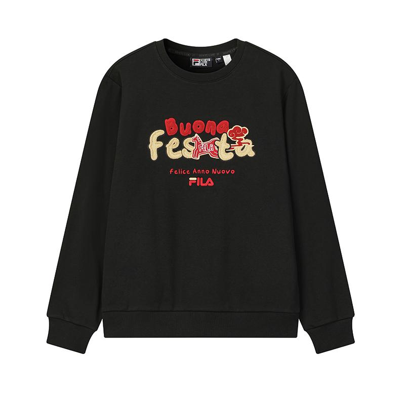 FILA CNY Sweatshirt Unisex Black F11U619205FBK S