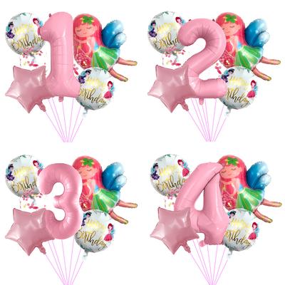 Little Fairy Aluminum Film Balloon Set Baby Birthday Party Decoration Proposal Birthday Decoration