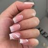 Gradient Minimalist Press-On Nails 24pcs Self-Adhesive Nail Tips Women Daily Wear