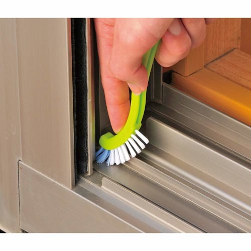 Azuma Industrial Brush, Deep Cleaning Brush, 2-Color Set, Total Length: Approx. 17cm, Slim Brush for Thorough Cleaning in Small Areas