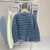 Women's Ultra-Light Convertible Down Jacket - 90% White Duck Down, Round/V-Neck, for Spring, Autumn, Winter