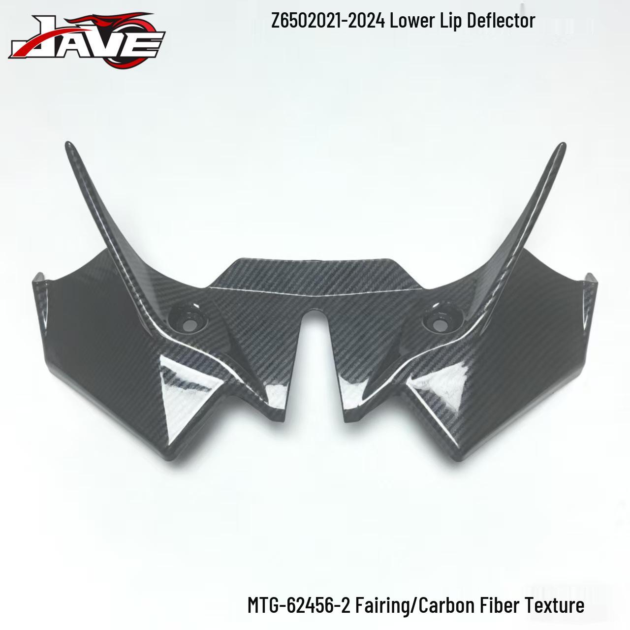 Кавасаки Z650 (2020-2024 гг.) Дефлектор ветра нижнего бампера Black