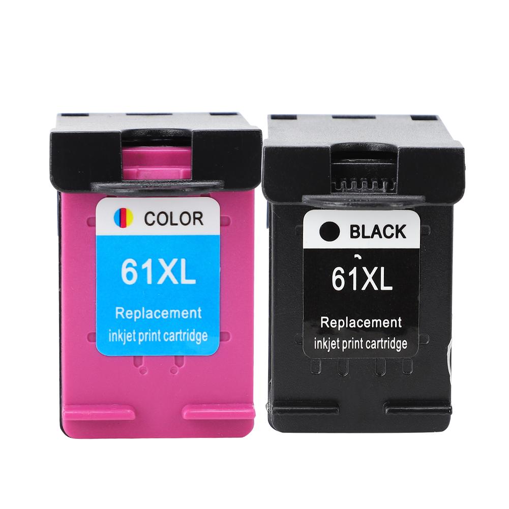 For  61 XL Officejet 2620 4639 Deskjet 1000 1050 2000 Printer Refillable Ink Cartridge