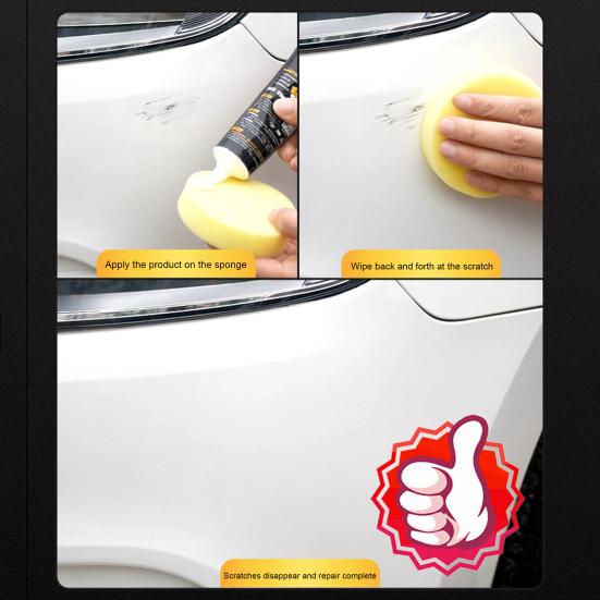 Pasta de reparación de rayaduras de coche, cera pulidora, eliminador de arañazos, respetuoso con el medio ambiente, eficaz, cera pulidora de reparación de rayaduras de coche ampliamente utilizada