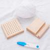 DIY Crochet Blocking Boards Square 10/15/20cm Knitting Blocking Mat Reusable Handcrafted Pottery Clay Base Plug Board
