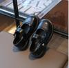 New Kids Mary Jane Shoes Spring Girls School Uniform Shoes Toddler Bow Decor Children Leather Shoes Non-Slip Platform Sole
