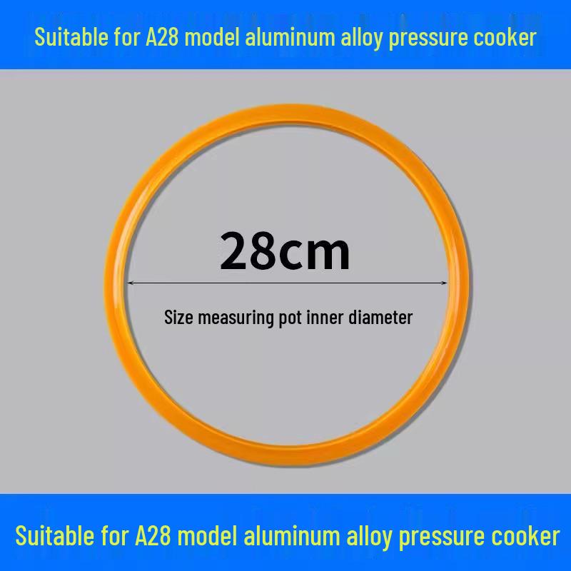 Universal Silicone Pressure Cooker Gasket, Old-fashioned Seal, 20/22/24/26cm Sizes.