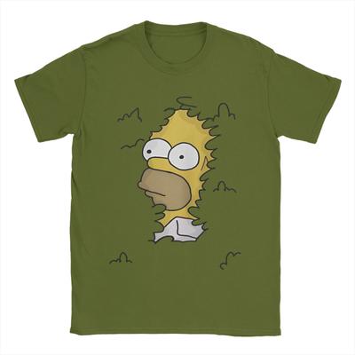 Hip Hop Lustig The Simpsons T-Shirts Unisex Baumwolle Kurzarm Cartoon Homer Rundhals Sommer Oberteile