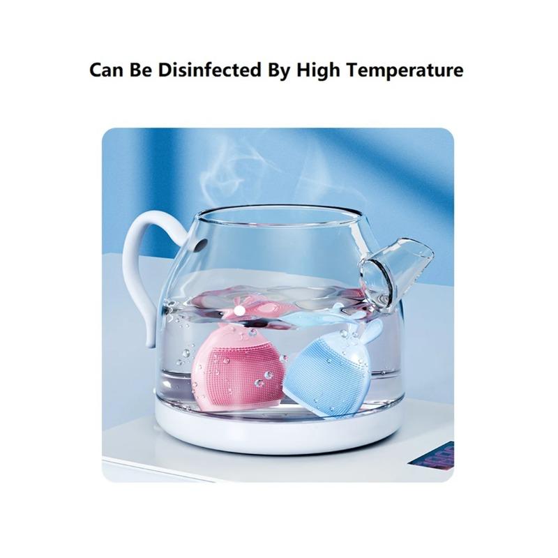 Silikonowa szczoteczka do oczyszczania twarzy w kształcie królika, rękawica do peelingu skóry, miękka szczoteczka do szamponu dla dzieci, głęboko złuszczające narzędzie do pielęgnacji skóry