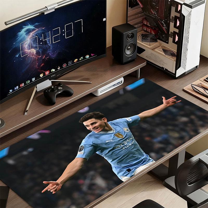 Julian Alvarez Mouse Pad, Large Gaming Desk Mat, Non-slip XXL Mousepad for Laptop & Tablet, Mini PC Playmat with Stitched Edges