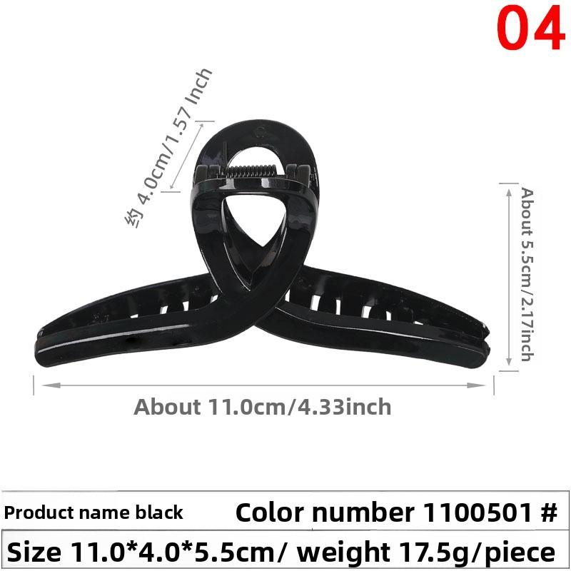 Cross-shaped Large Hairpin Girl's Top Clip Bath Hairpin Back of The Head Grab Clip