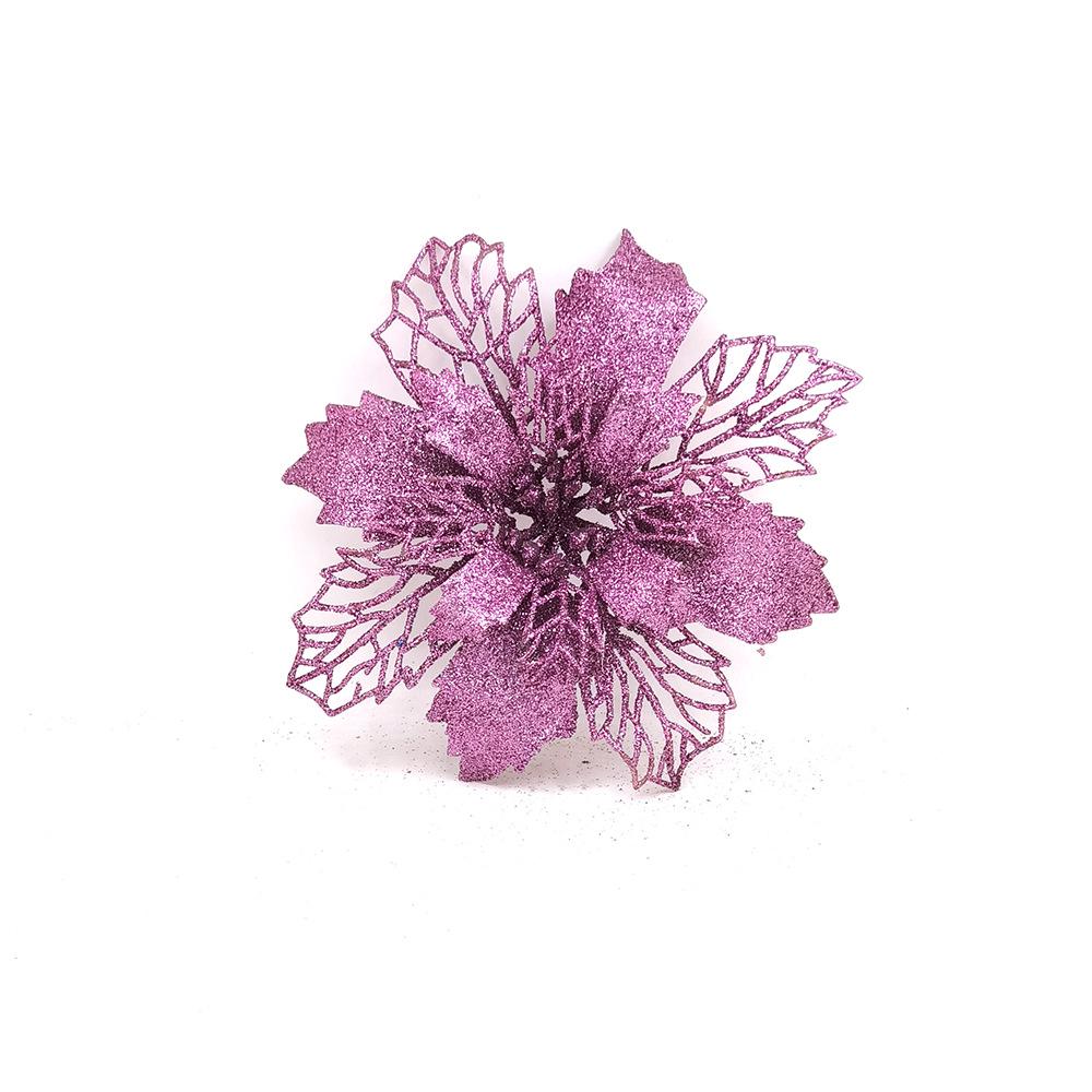 

Пуансетія Різдвяні Ялинкові Прикраси - Святкові Прикраси з Цибулевим Порошком 15 cm світло-фіолетового кольору