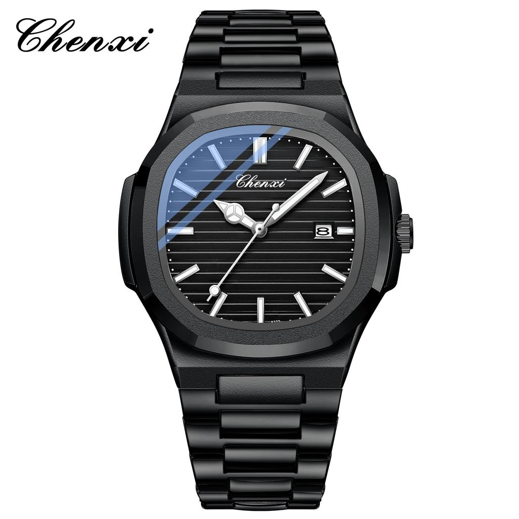 Chenxi Steel Belt Watch Couple Luminous Waterproof Simple Fashion Business Calendar Men'S And Women'S Quartz Watch