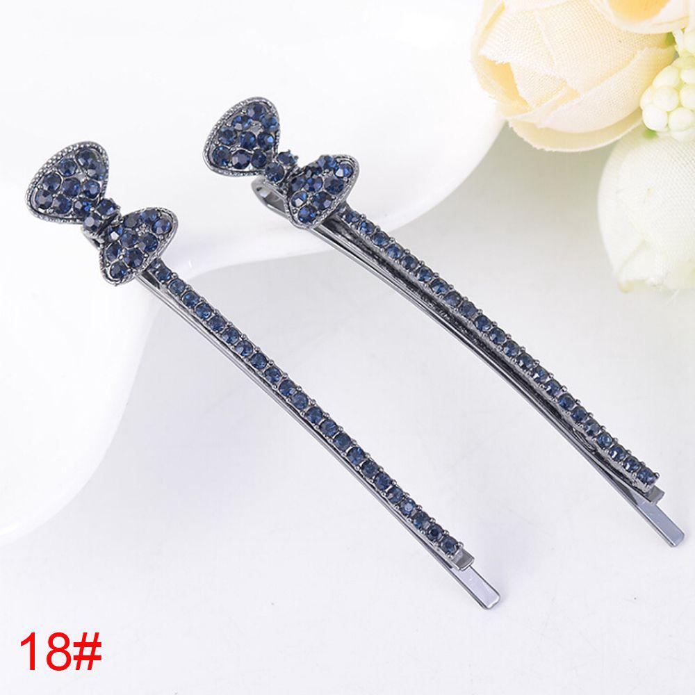 Flowers Shaped Women Girls Barrette Hairpin Bling Headwear Edge Clamp Crystal Rhinestone Hair Clip
