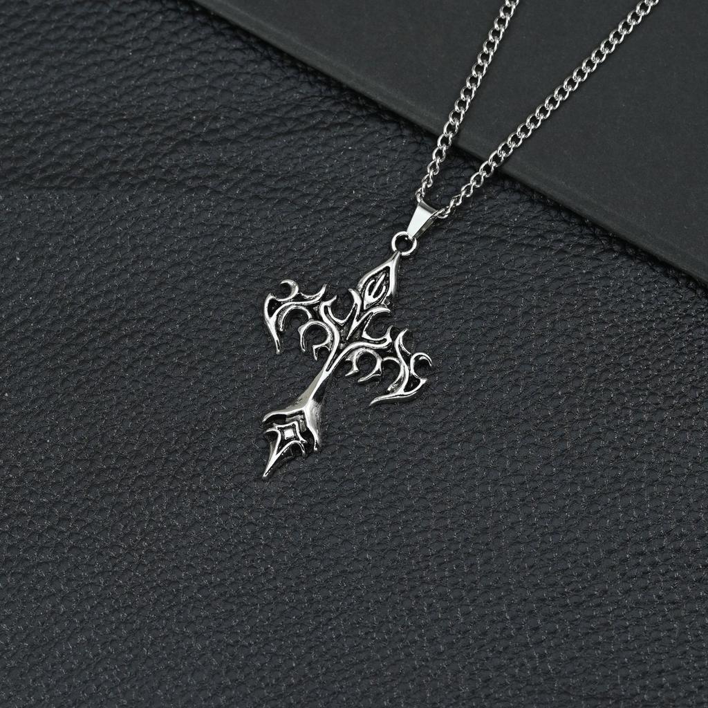 Hip Hop Necklace Jewelry Men'S Street Personality Bouncing Alloy Pendant Sweater Chain