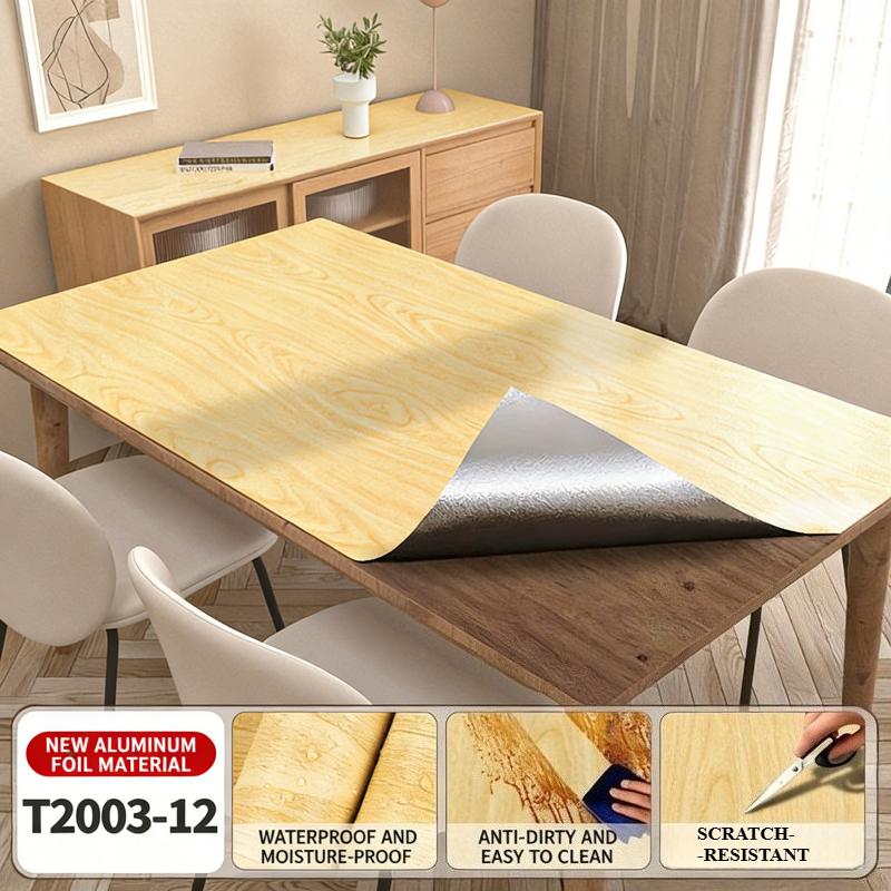 Samolepicí tapeta se vzhledem dřeva, odlepovací a nalepovací, odnímatelná, vodotěsná samolepka na zeď pro renovaci skříně, stolu, pracovní plochy, dekorace pozadí