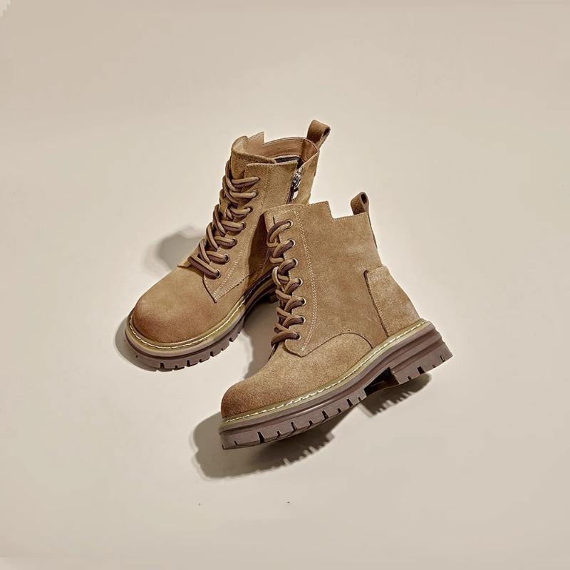 Martin boots women's autumn and winter new tooling western cowboy boots thick-soled summer short boots