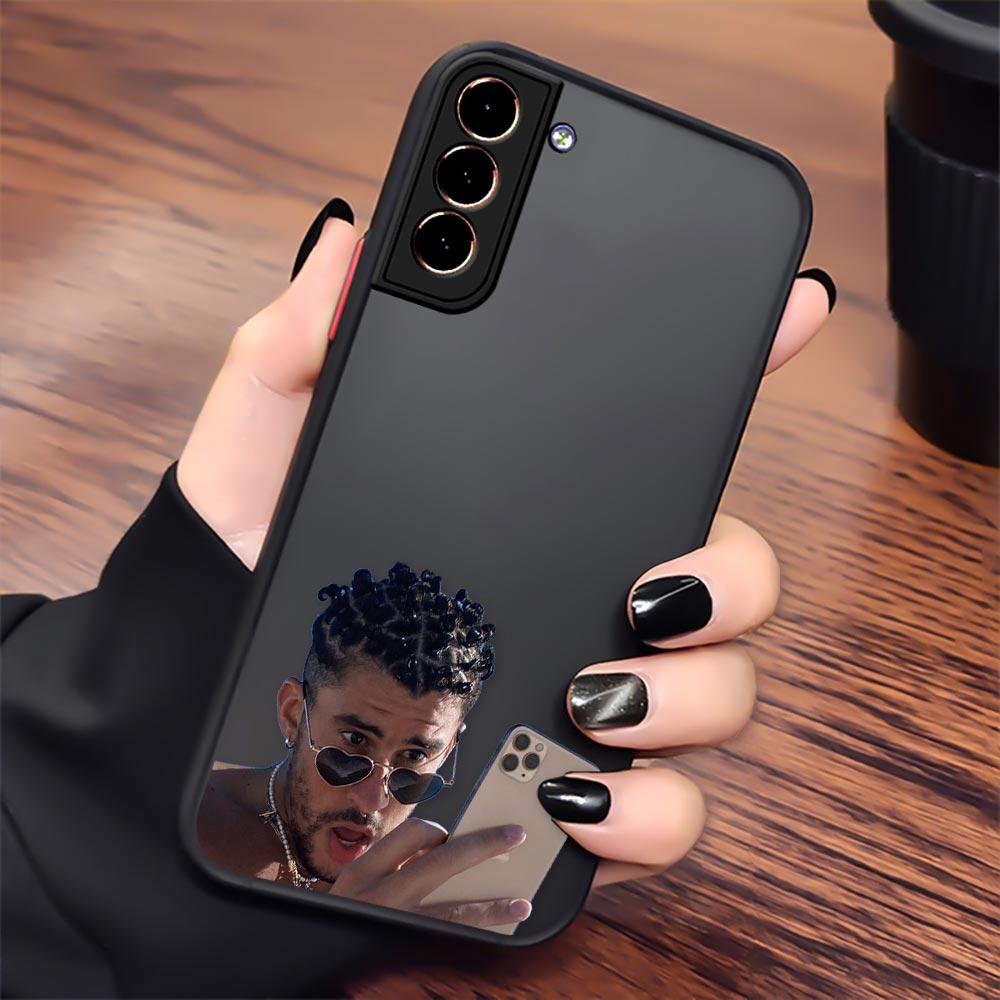 Bad Bunny S24 5G Case For Samsung S20 S21 FE S22 S23 S24 Ultra Cases Bunny Logo Funda Galaxy S23 Plus Matte Back Cover X 100pre