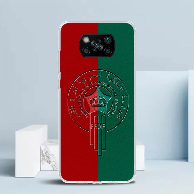 Morocco Flag Phone Case For Xiaomi Poco F7 Ultra X5 X6 X7 Pro M7 Redmi 15C 15 13C 13 12C 12 10C 10 10A 9 9C 9A 9T Cover Poco X7