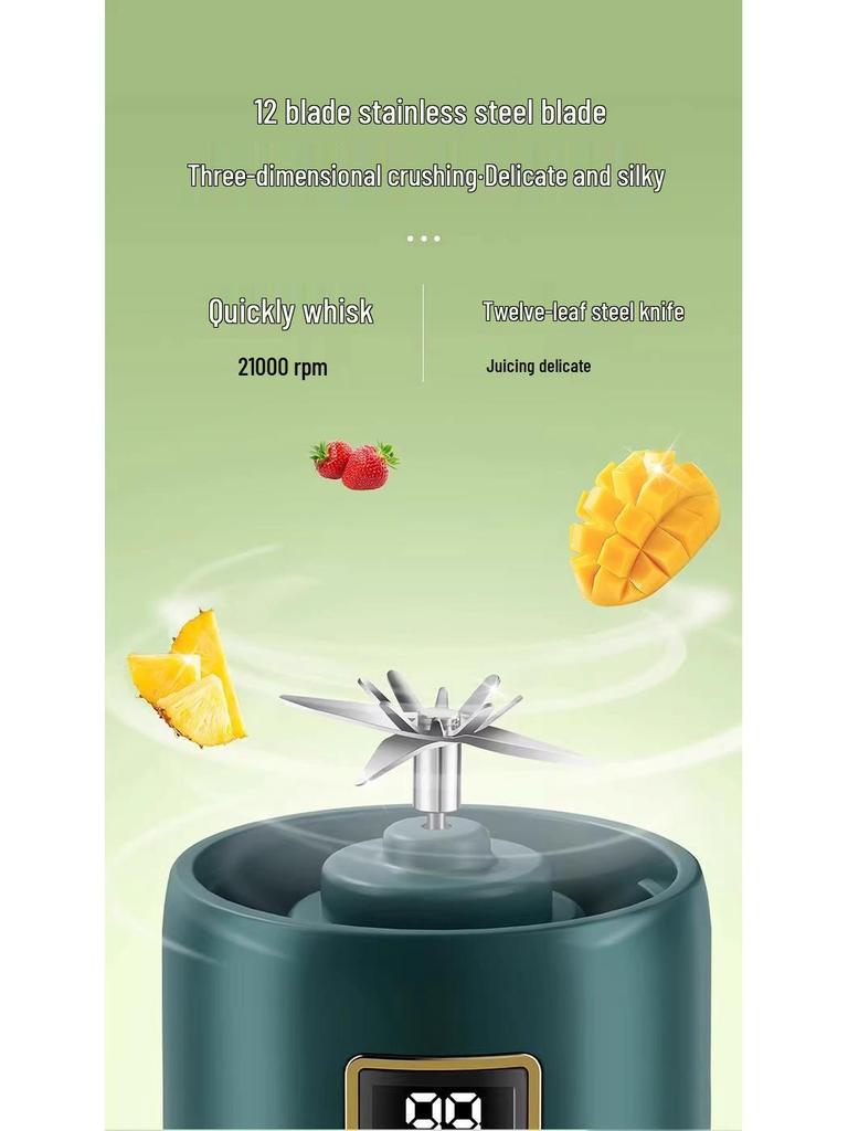 Portable Multifunctional Mini Juicer and Food Processor - Electric Smoothie and Fruit Cup
