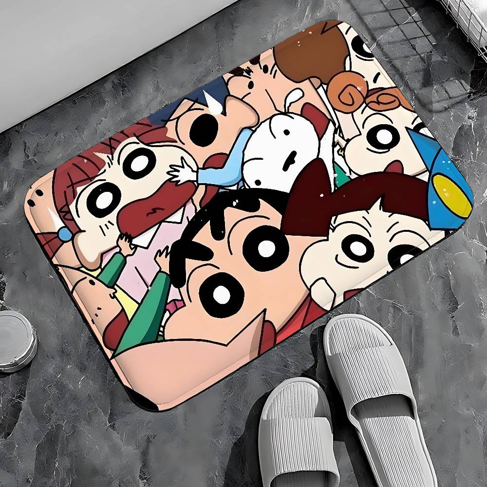 C-crayons-S-Shins-Chan CUTE Entry Door Floor Mat Festive Decorations Carpet Bathroom Anti-slip Mat Entrance Doormat