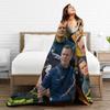 Bobby Nash 9-1-1 Firefighter Blanket Fleece Print   Multifunction Super Warm Throw Blankets for Home Couch Rug Piece