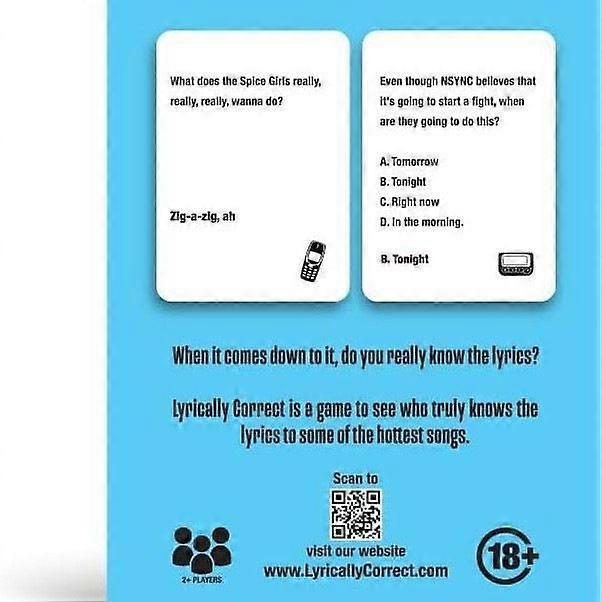 Pop Quiz Music Trivia Game - 90s & 2000s Edition, Lyrics & Pop Hits Quiz for Music Lovers