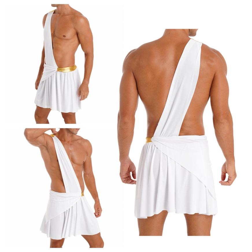 

Хэллоуин Костюмы Один плечевой ремень Юбка Ролевая вечеринка Косплей Римский Гладиатор Костюм