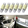 6X  31MM-36MM Festoon LED Map Dome License Plate Light Bulb Kit White EOA