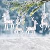 Kristall Acryl Rentier Anhänger: Weihnachtsbaum und Fensterschmuck