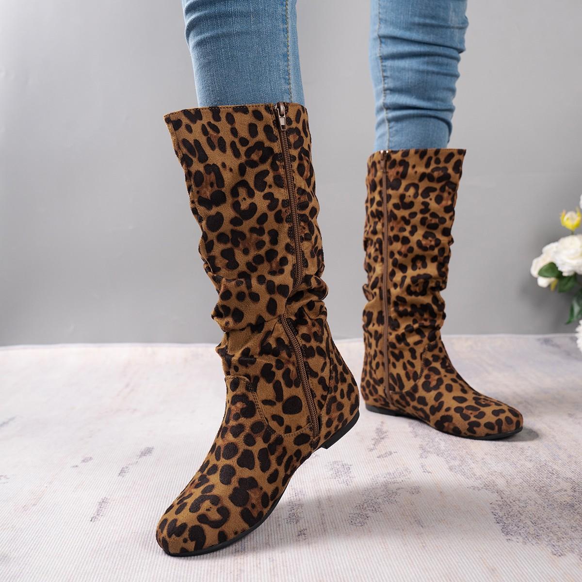 

Mid-calf Women s Boots Winter New Platform Flat Shoes for Women Fashion Side Zipper Female Vintage Casual Ladies Riding Boot 42 верблюд