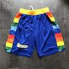 Men Women Basketball Shorts Cotton Blend Sportswear NBA Teams Knicks Spurs Hornets Nets Clippers Grizzlies Lakers