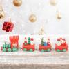 Cute Christmas   Rail Car Compartment Toy Christmas Decoration Ornament Children Gift Red