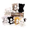 15cm Niedliche Simulierte Sitzende Katze Anhänger Puppe Plüschtier Stofftier Weiches Tier Weiß Schwarz Kätzchen Schlüsselanhänger Puppe Kinder Geburtstagsgeschenk