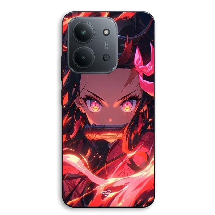 Case For Xiaomi Redmi 15C 5g Demon Slayer Nezuko Kamado Manga anime Maniacase nero