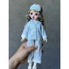 For Blythe Doll 30CM Body 1/6 Ob24 Azone Doll Clothes Stripe Pajamas Sleepwear Silk Printed Pattern Pajamas Suit Girl Clothes