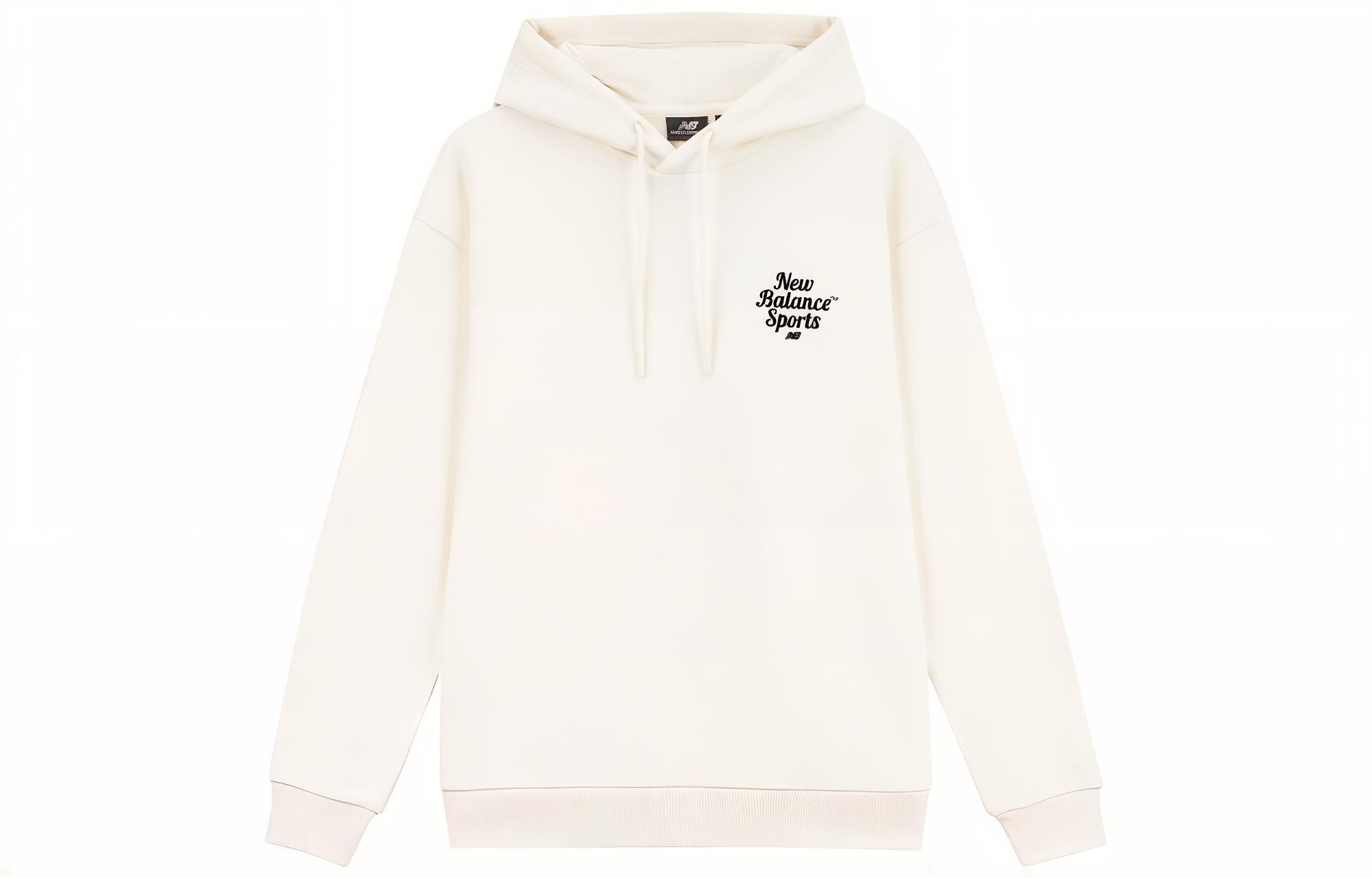 New Balance Sweatshirt Fall Winter Unisex White 5CD38061-IV XL