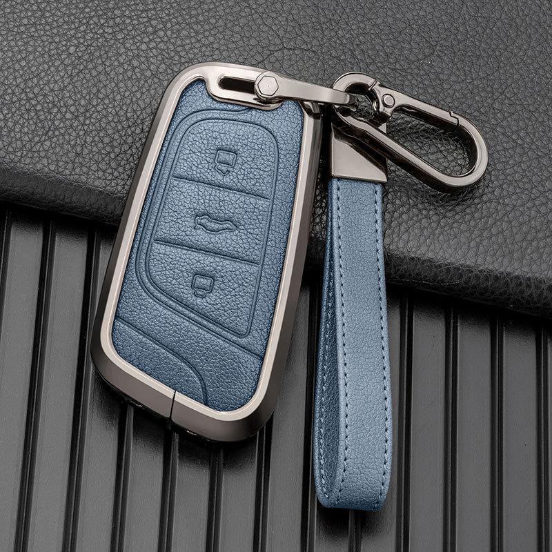 Metal Key Cover Shell for Chery Little Ant 22 Models - Black, Brown, Blue, Multicolor