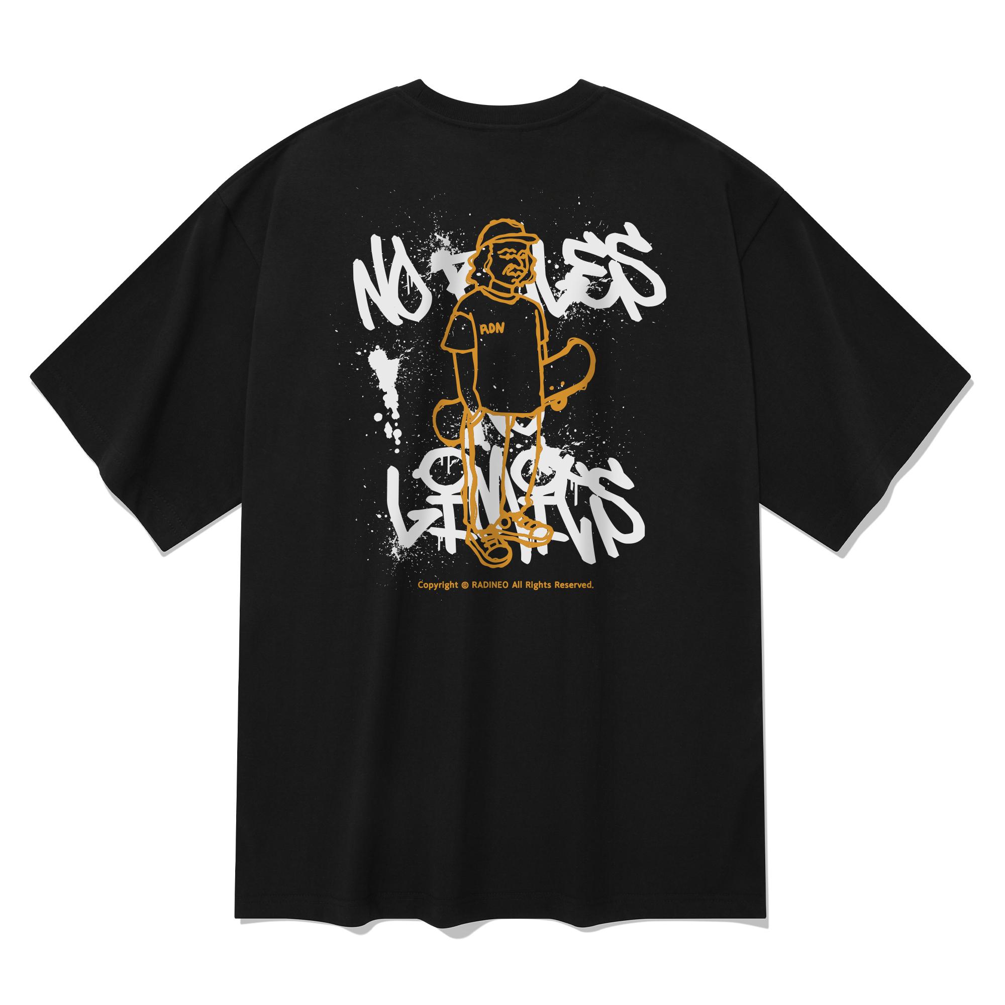 Radineo Young Street Short-Sleeve T-Shirt Black L