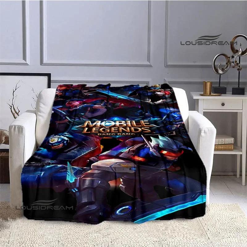 Mobile Legends Bang Bang Cartoon Printed Blankets Fashion Warm Flange Blanket Home Travel Blanket Bed Linings Birthday Gift