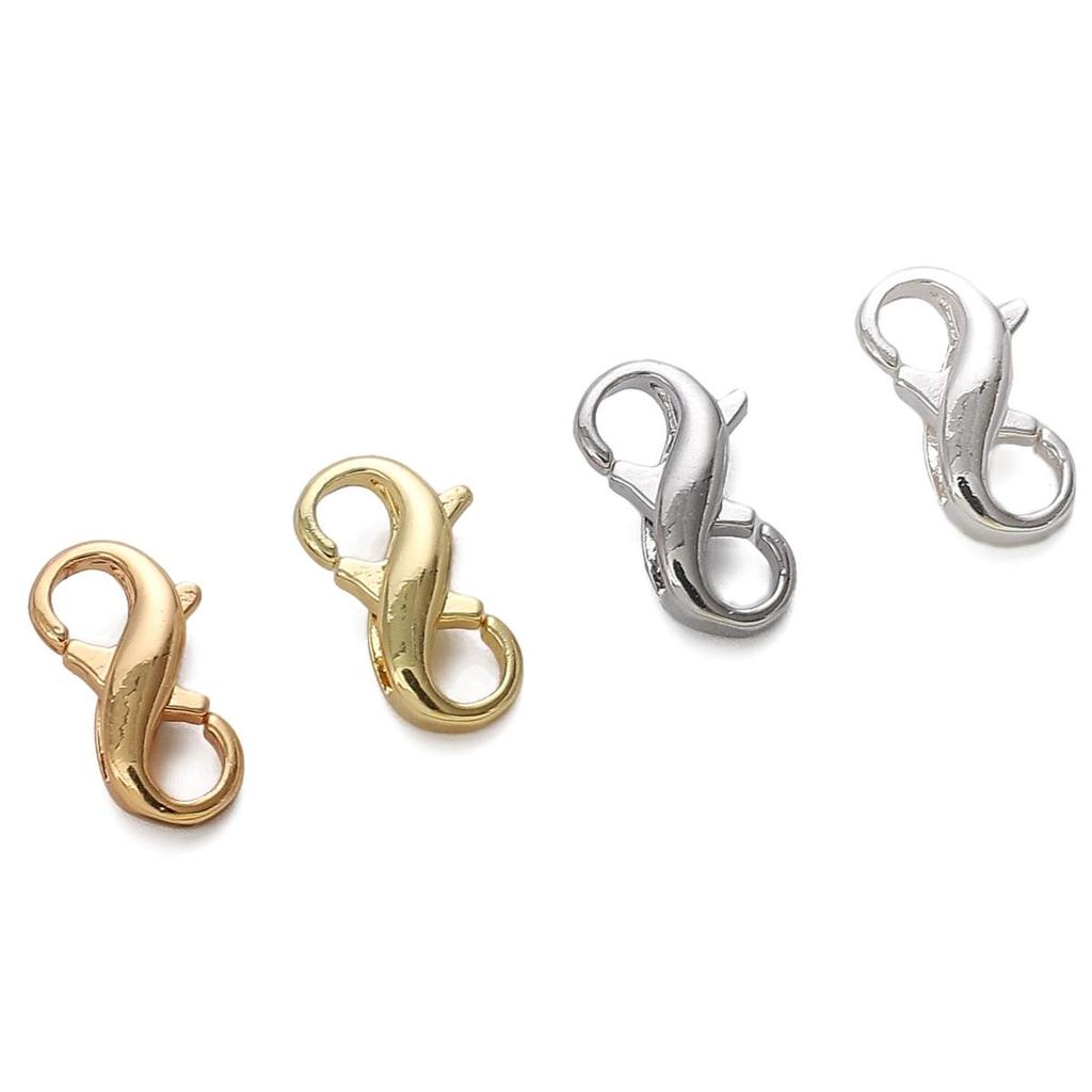 Kobber 8-formede Spennelåser For DIY Smykkefremstilling Armbånd Halskjede Håndverkstilbehør