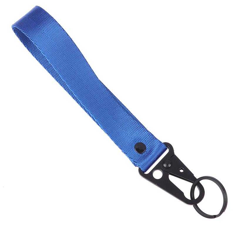 Solid Color Ribbon Keychain Lanyard Business Gift Key Chain For Jdm Car Motorcycle Keychain Key Ring