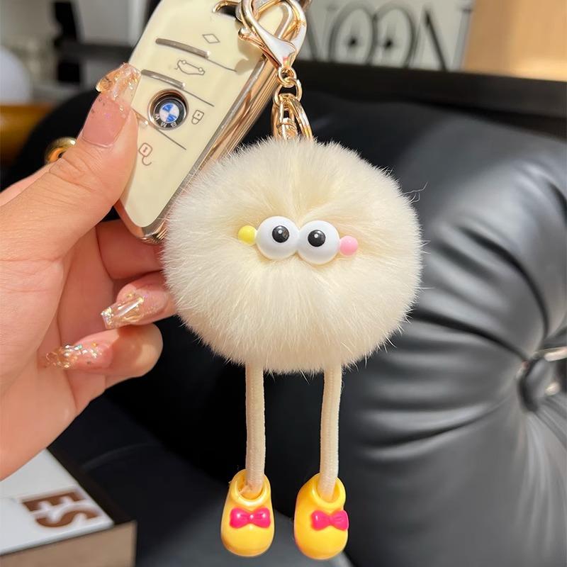 Mignon Jouets en Peluche Grands Yeux Porte-clés Dessin Animé Briquettes Porte-clés Longues Jambes Petite Briquette Porte-clés Pendentif Sac Suspendu Poupée Jouet