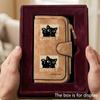 Unique and cute cat-themed LOVELY men's large-capacity wallet with a business card slot and cash pocket, suitable for formal occasions and office