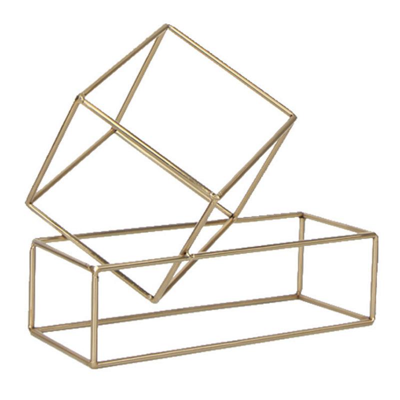 

Современный простой железный геометрический каркас домашняя модель комната гостиная кабинет офис продаж модное легкое украшение