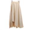Unused Rienda Maxi Length 2-way Design Pleated Skirt S Beige Women Used