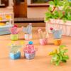 Set de figurine de cactus luminoase 1/6 buc. Ornamente unice din rășină, care strălucesc în întuneric, sculptură de plante de deșert, cactus, decorare pentru grădină în aer liber