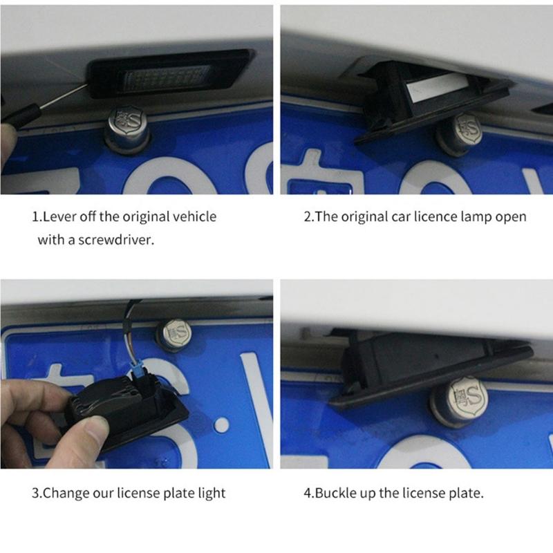 Direct Replacement LED Number Plate Light Assembly Offering Low Power Consumption Long for Automotives C-class