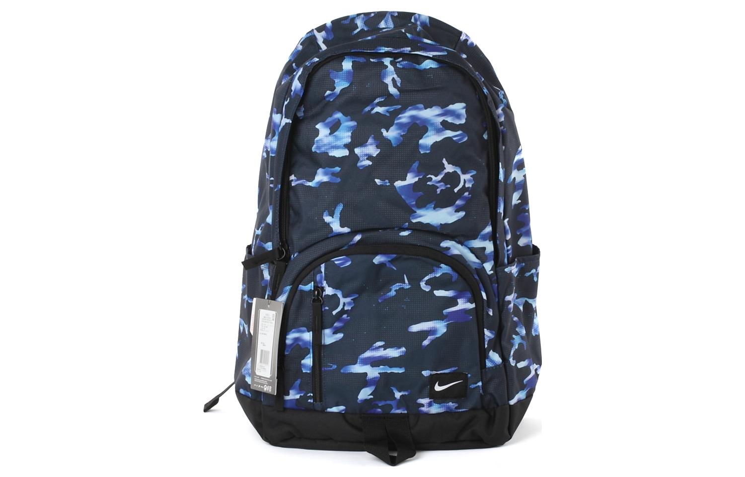 Nike Polyester Backpack Regular Men s Black/Blue BA4303-423